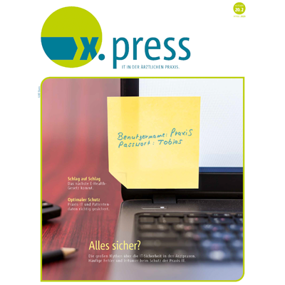 x.press: Ausgabe 20.2 des IT-Magazins für die ärztliche Praxis