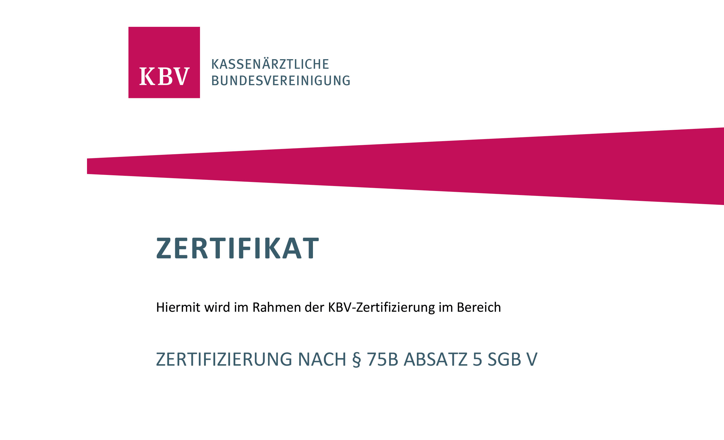 MC Arztsysteme Rheinland GmbH erlangt Zertifizikat der KBV